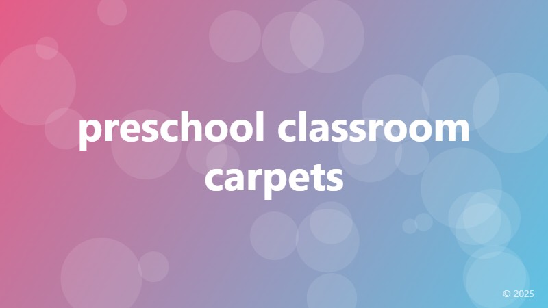 preschool classroom carpets