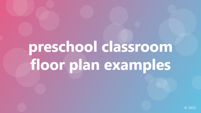 preschool classroom floor plan examples