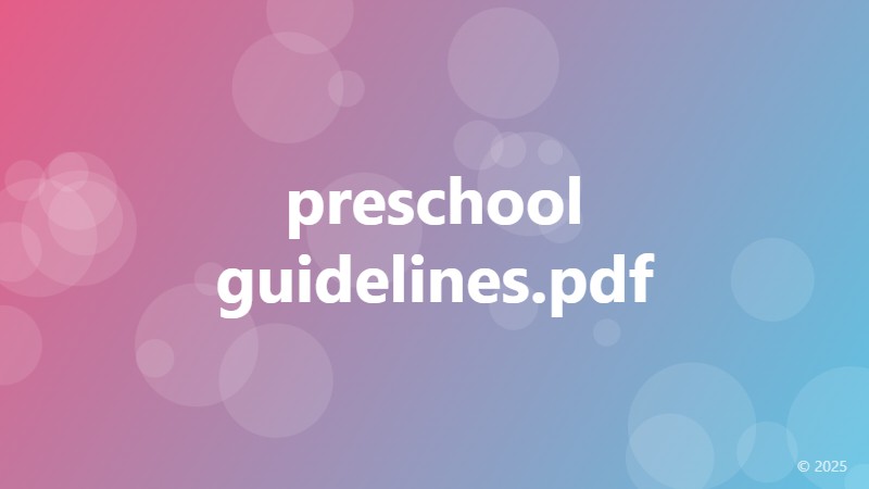 preschool guidelines.pdf