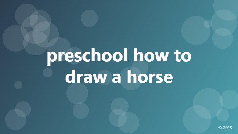 preschool how to draw a horse