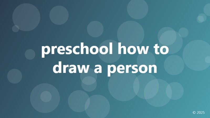 preschool how to draw a person
