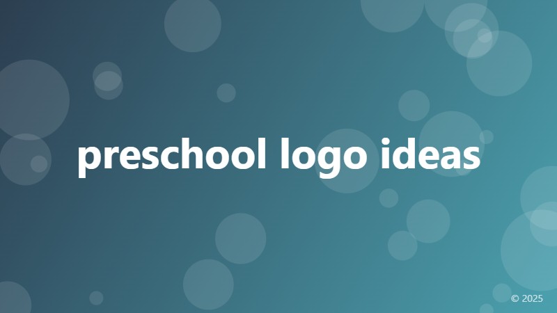 preschool logo ideas